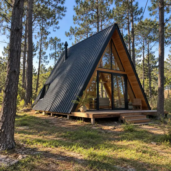 Ilustración: Diseño de tiny house a medida, vista en diagonal