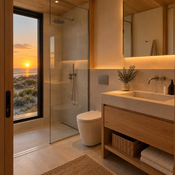Ilustración: Tiny house en José Ignacio, baño