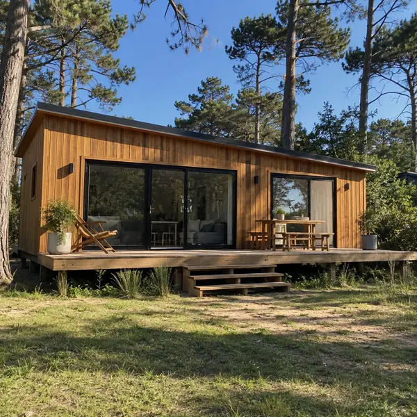 Ilustración: Tiny house para vivir en Uruguay, fachada