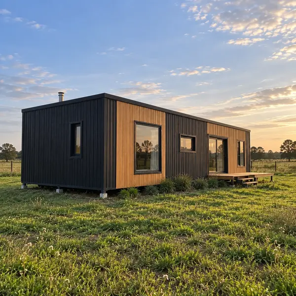Ilustración: Tiny house en Durazno, vista lateral