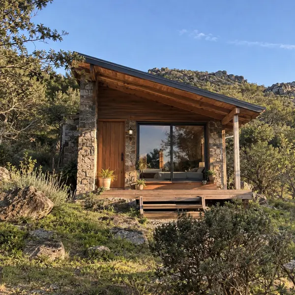 Ilustración: Tiny house en Lavalleja, fachada